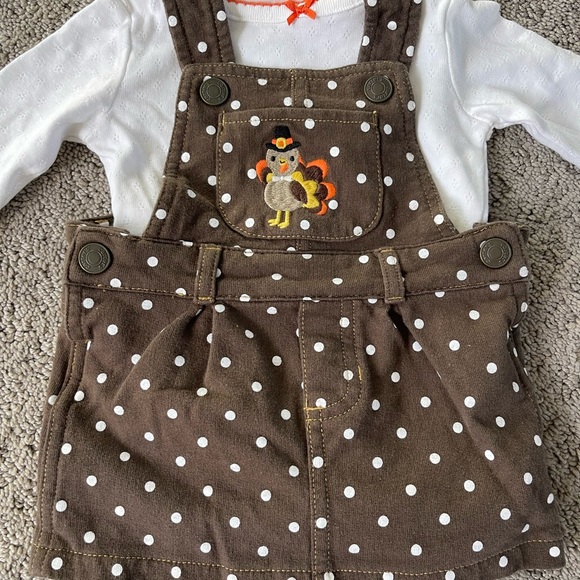Carter's Turkey Skirt Overalls and Onsie for Infants - Picture 5 of 5